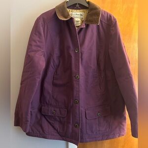 L.L. Bean Purple Button-Front Utility Jacket